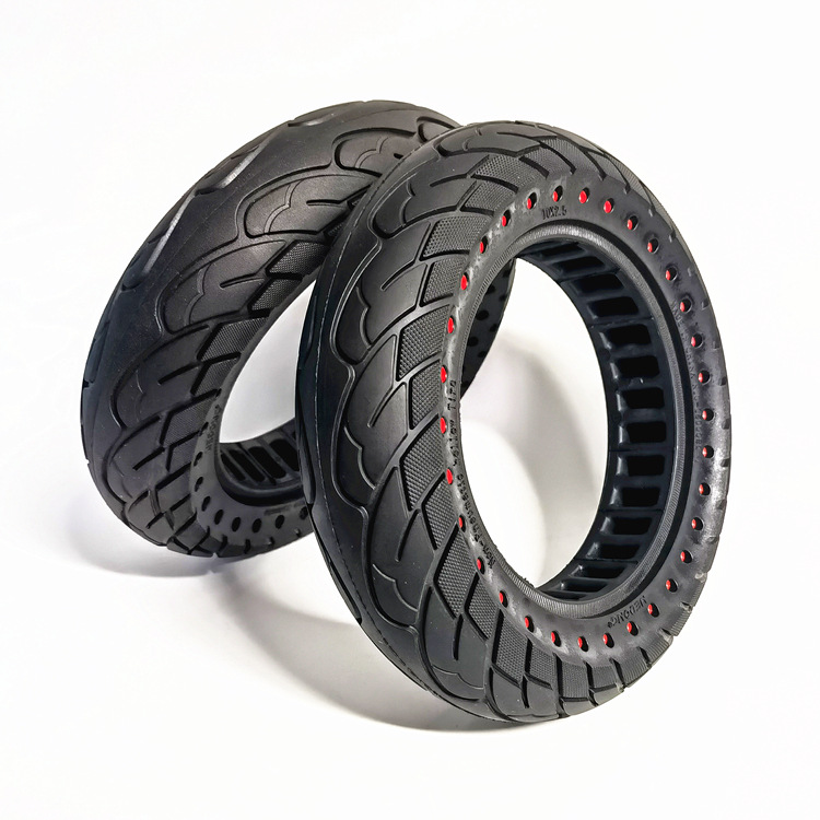 10英寸10x2.50电动滑板车前后轮10*2.50双蜂窝实心胎镂空实心轮胎